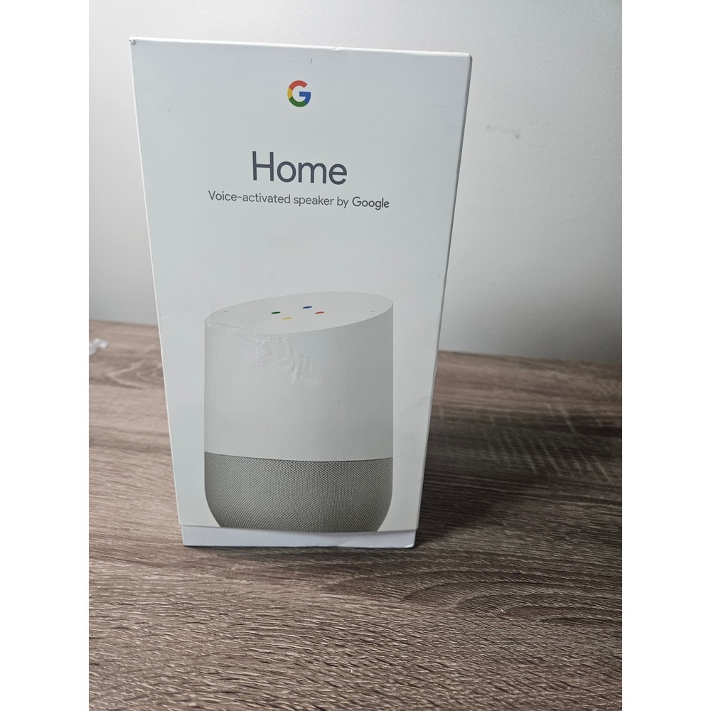 Google Home Smart Voice Activated Speaker White Slate GA3A00417A14